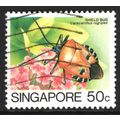 SINGAPORE 1985: INSECTS - 50c SHIELD BUG USED (G20)