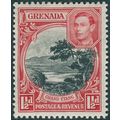 Grenada 1938 1½d. black & scarlet Perf 12½x13½ ...
