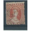 grenada stamps sg7 orange red 6d small star. a ...