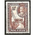 Nigeria 1936 SG36 1 1/2d Brown Mounted Mint . .. .