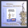 Block Uhr aus Meißner Porzellan / m/s Clock Mei...
