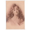 Artist Signed Louise Van Parys Old Glamour Art ...
