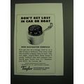 1957 Taylor Instrument Navigator Compass Ad - D...