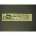 1909 Steffey Mfg. Ad - Convert your bicycle int...