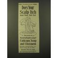 1914 Cuticura Soap Ad - Does your scalp itch an...