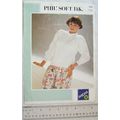 Vintage: Phildar 5085 sweater with lace panels, DK