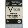 1980 programme Widnes v. Workington Town