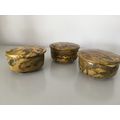 3 X CERAMIC JARS / POTS