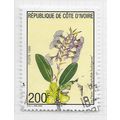 IVORY COAST 1999 FLOWERS 200F USED NATIVE ORCHI...
