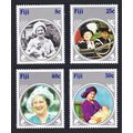 Fiji Life and Times of Queen Mother 4v 1985 MH ...