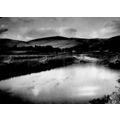 River Tweed Near Peebles, Peeblesshire, B & W P...