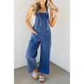 Prussian Blue Mineral Wash Knotted Strap Patche...