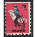 Singapore 1968 - 73 QE2 75ct Tarian Kuda Kepang...