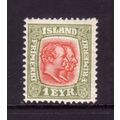 ICELAND 1907 SG 81 KING CHRISTIAN X 1E RED AND ...