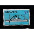 Singapore.SG373 $1 Kedah (coaster).Fine Used.Ju...