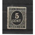 Spain.W293 5c Black.Mounted Mint.Feb22