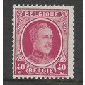 BELGIUM 1922 ALBERT I 40c RED SG 362 M / MINT
