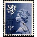 Scotland 1978 Queen Elizabeth II 9p Used Stamp ...