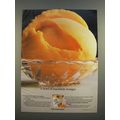 1986 Dole Fruit Sorbet Ad - A Bowl of Mandarin Oranges