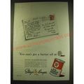 1938 Texaco Motor Oil Ad - You can't get a better oil at 25¢