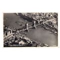 AERIAL THE TOWER & TOWER BRIDGE vintage used po...