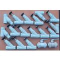 18 - 1 1/2" DIAMETER PLASTIC PLUMBING VALVES. W...