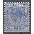 Bahamas 1922 SG119 2 1/2d Ultramarine Mounted M...