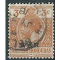 British Honduras 1918 SG118 3c Orange WAR Fine ...