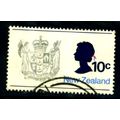 NEW ZEALAND 1970 SG 925 10c QEII + NZ COAT OF A...