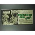 1940 Wrigley's Doublemint Gum Ad - Fun for Youn...