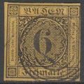 Mi: 7 used 1854 Baden Cat € 35