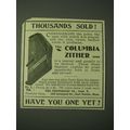 1900 Phonoharp Columbia Zither Ad - Thousands Sold
