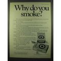 1974 Vantage Cigarettes Ad - Why Do You Smoke?