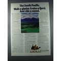 1981 Air New Zealand Ad - The South Pacific