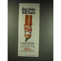 1987 CooperTools Wiss Snips Ad - Have snips will travel