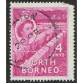 North Borneo 1954 Definitive Issue 4c Bright Pu...