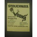1965 Stolichnaya Vodka Advertisement