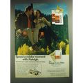 1974 Raleigh Cigarettes Ad - Spend a milder moment with Raleigh