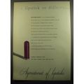 1951 Harriet Hubbard Ayer Ayerfast Lipstick Ad - A lipstick so different