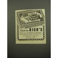 1951 Rich's Canton Ginger Ad - Reach for Rich's