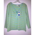 Covington NEW W/Tag Womens Green Blue Striped C...