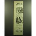 1958 Greek Line Cruise Ad - Choice of all Europe