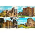 Castles of Sussex postcard useed crease