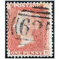1858 -1864 Queen Victoria - Lge Crown WM 1d pal...