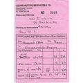 Excursion Ticket issued by Leon Motor Services ...