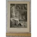 Vintage engraving Nottingham Castle