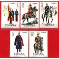 España. 1978. Mi # 2343 / 2347. Uniformes Milit...
