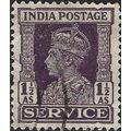 INDIA, King George VI Service, blue-violet 1942...