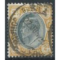 Transvaal 1903 SG257 2/- Grey-Black & Yellow Fi...