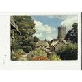 Isle Of Wight GODSHILL Cottages & Church Postca...